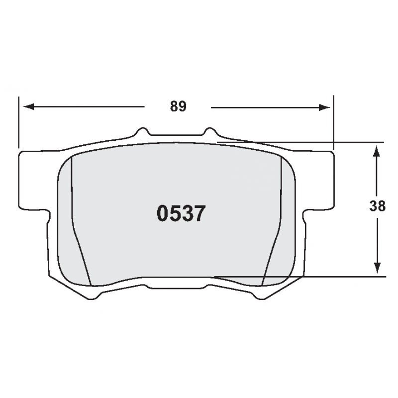 Street brake pads - Honda / MG / Suzuki
rear pad
